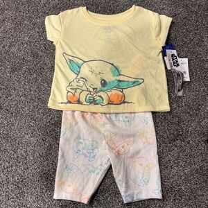 Star Wars Yellow Baby Yoda Pajamas